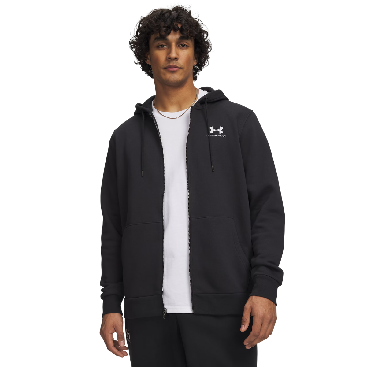 UA Essential Fleece Fz Hood 50