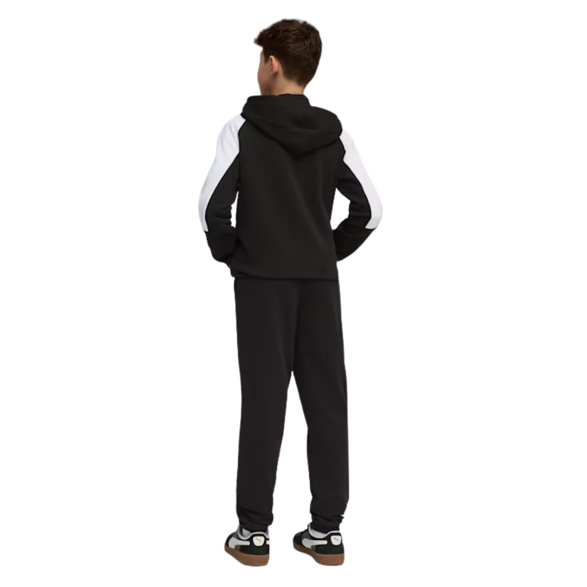 PUMA ESS BLOCK Hooded Full-Zip Sweat Suit TR B