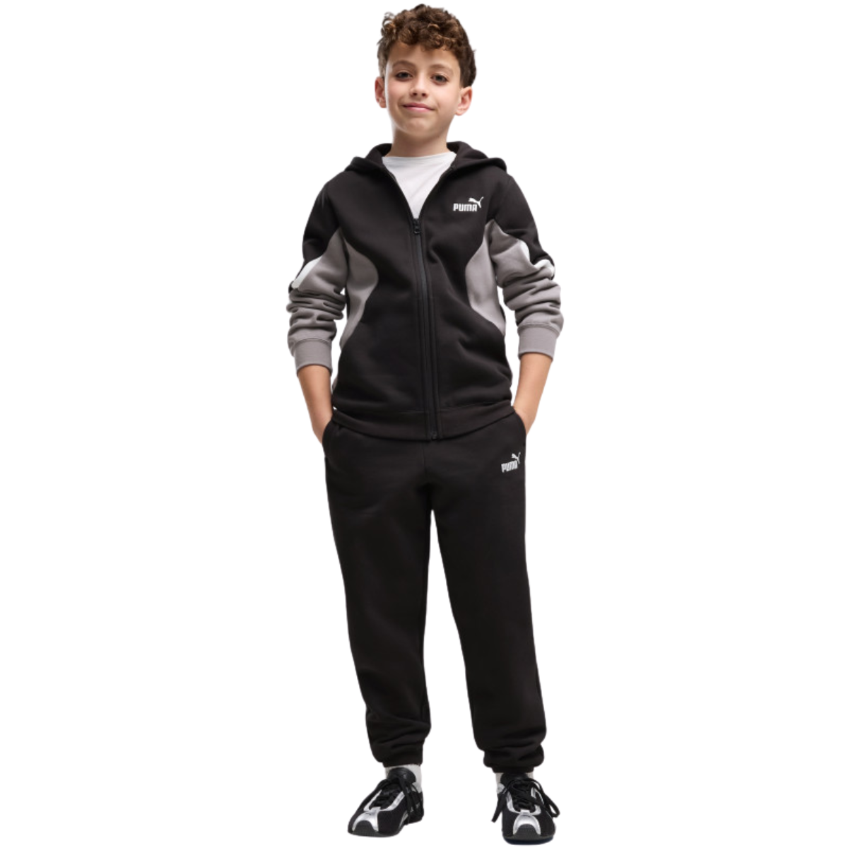 PUMA ESS BLOCK Full-Zip Sweat Suit B
