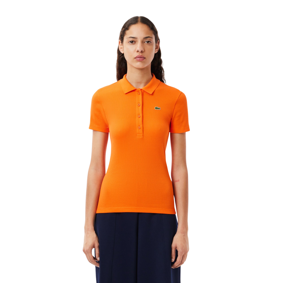 Slim Fit L.12.D Ribbed Cotton Polo -
