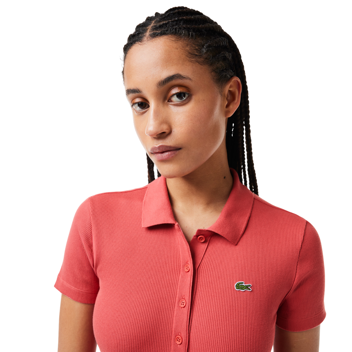 Slim Fit L.12.D Ribbed Cotton Polo  -