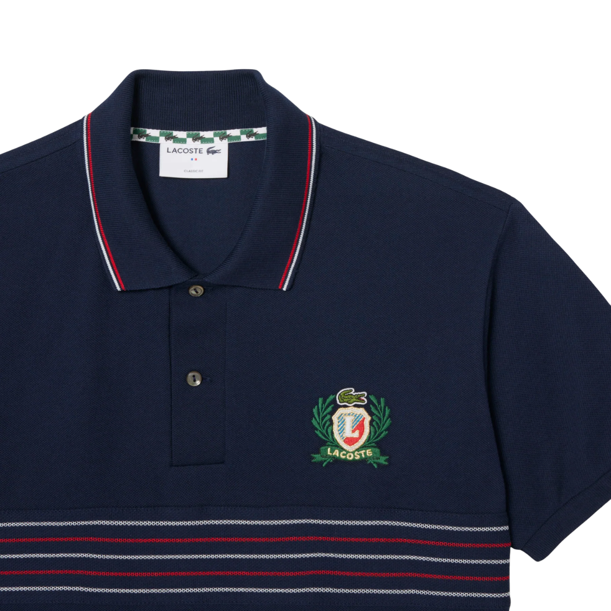 Classic Fit L.12.12 Embroidered Shield Polo Shirt