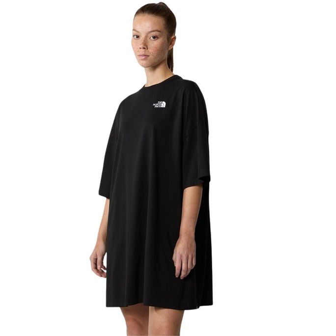 W S/S ESSENTIAL TEE DRESS TNF BLACK